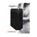 Nippies Basics Black Hearts - Size B