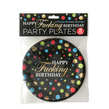Happy Fucking Birthday Plates 8pk [92296]
