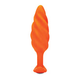 B-Vibe Texture Plug Swirl Orange (Medium) [A01487]