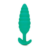 B-Vibe Texture Plug Twist Green (Large) [A01488]