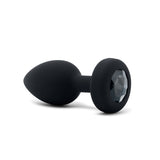 B-Vibe Vibrating Jewel Plug Medium/Large - Black