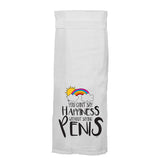 Twisted Wares You Can't Say Happiness Saying Penis Flour Towel [A04928]